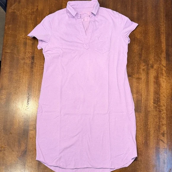 Frank & Eileen Lauren Polo Dress Lavender Purple Size M 100% Cotton - Picture 2 of 6